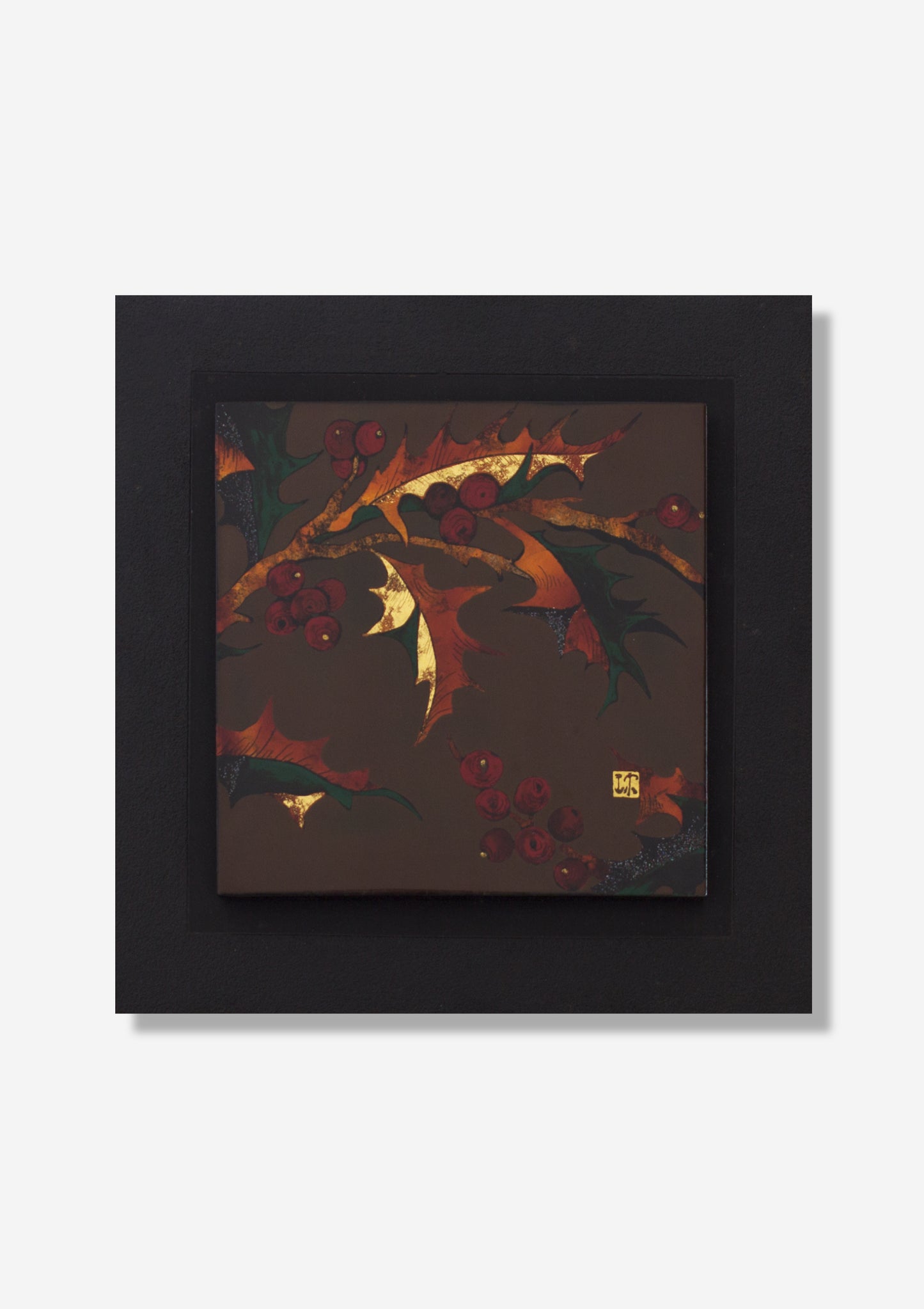 Christmas Trees and Red Berries by The