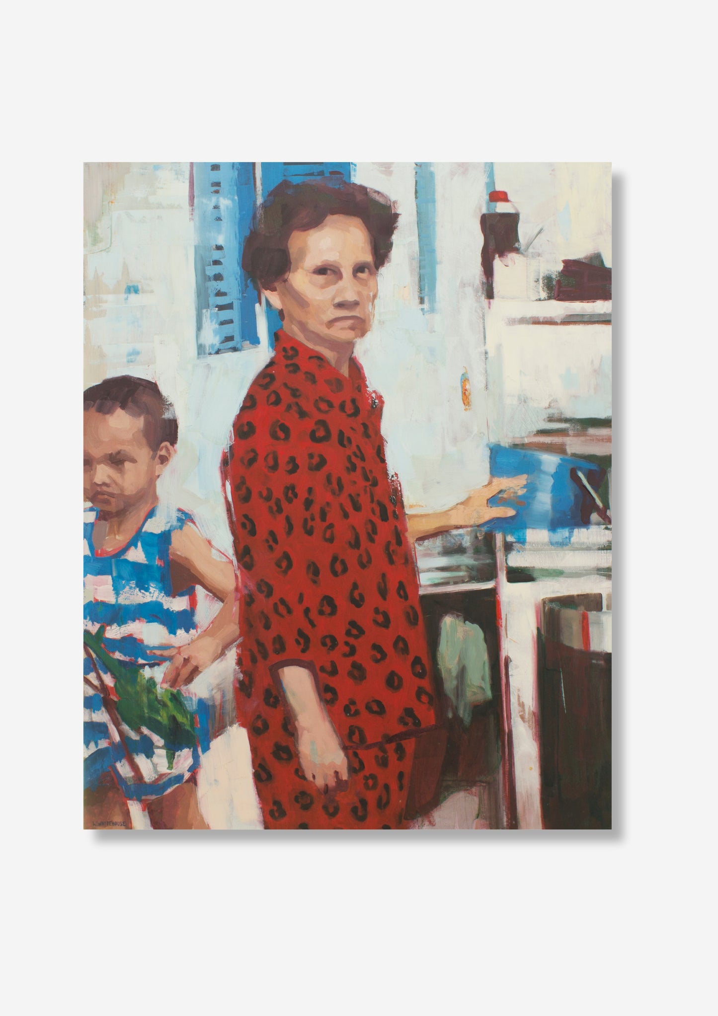 Old Lady in Red Pyjamas