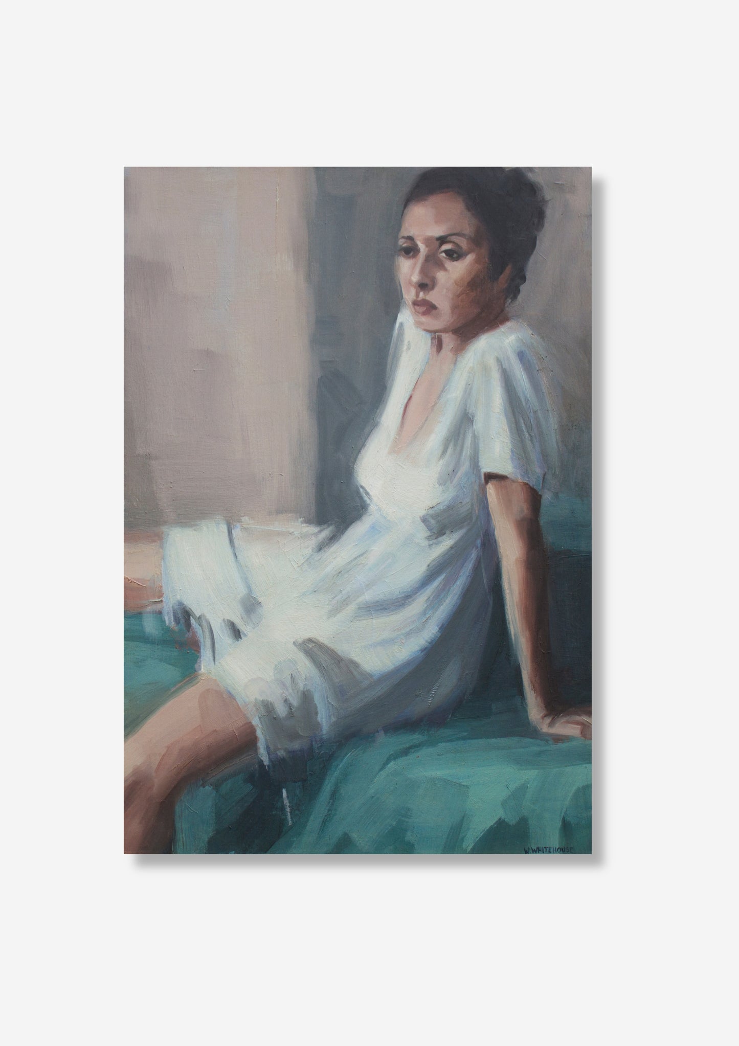 Girl on Foot of Bed #2