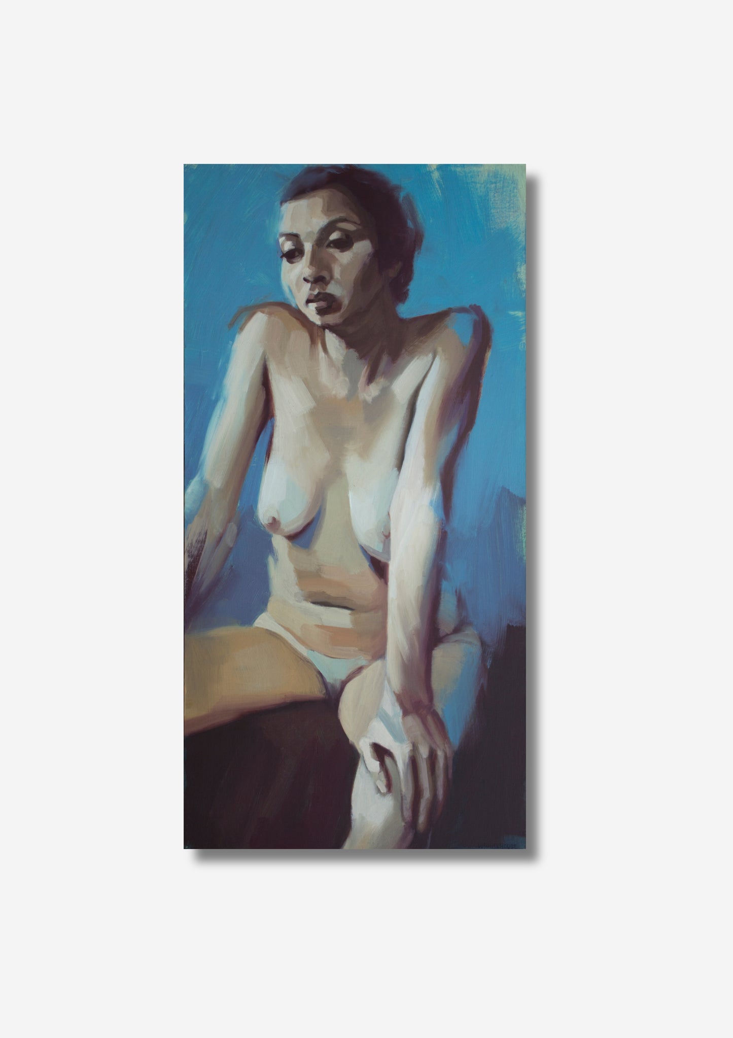 Girl on Foot of Bed