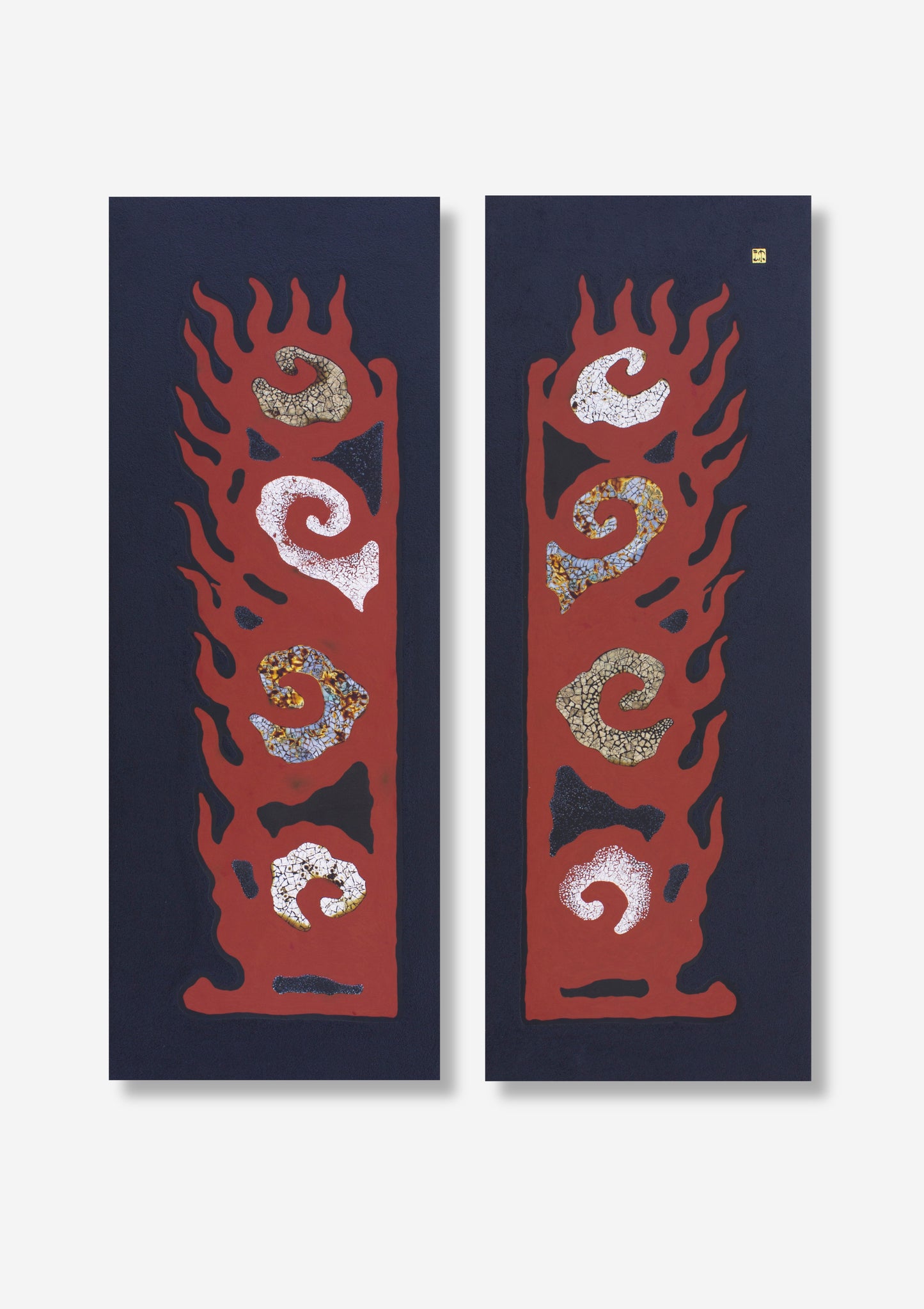 Firegate #2 by The (Red and Black - Diptych)