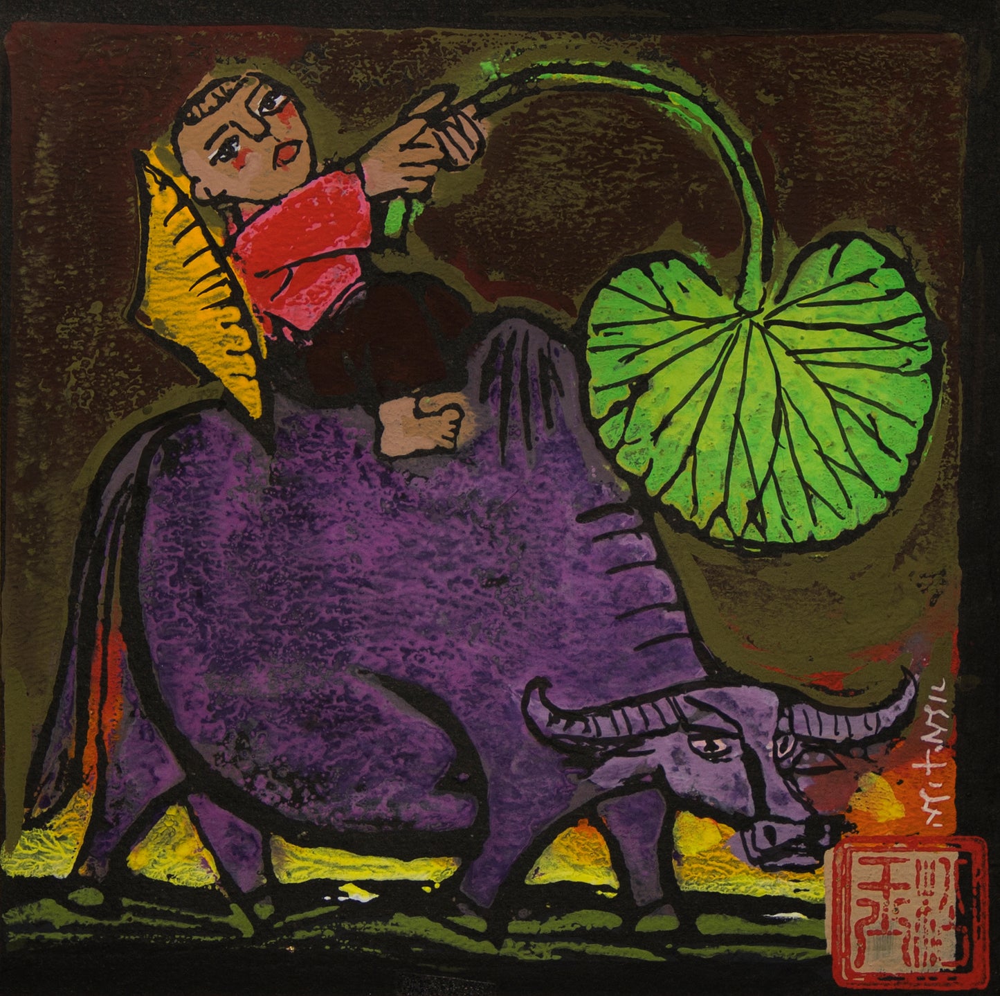 Lotus and Buffalo