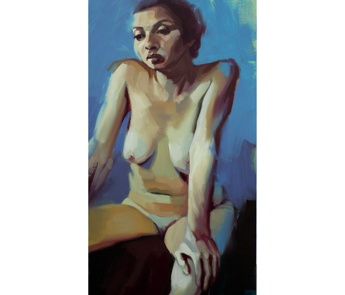 Girl on Foot of Bed