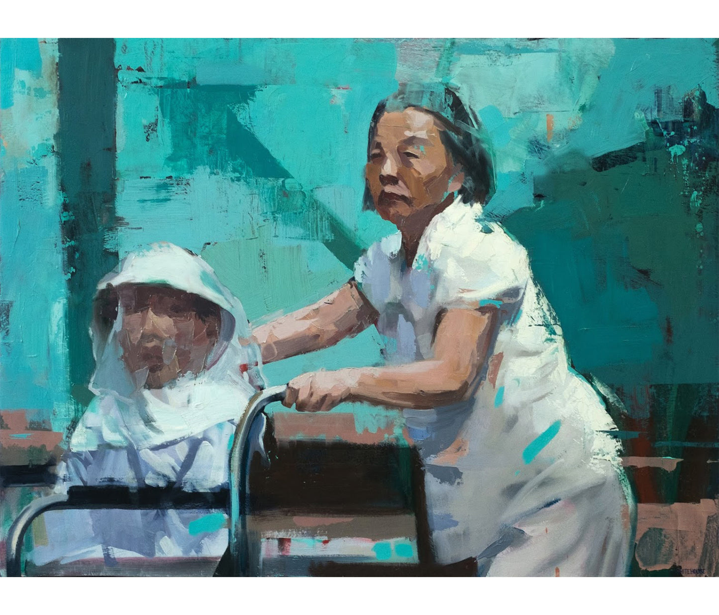Mother of Man in Wheelchair