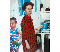 Old Lady in Red Pyjamas